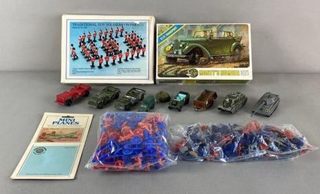 Group of Assorted Die-Cast Military Miniatures and More