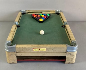 Vintage Gotham Pressed Steel Miniature Pool Table