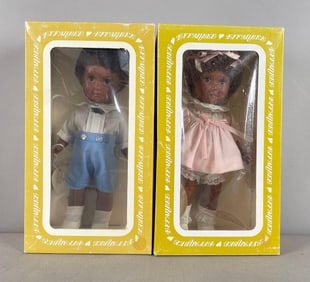 Vintage Effanbee Sam and Sissy Dolls