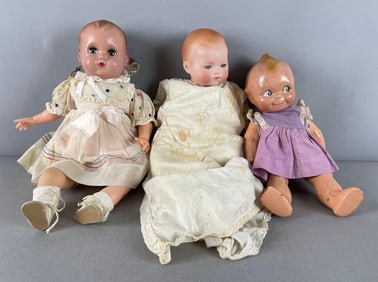Group of 3 Vintage Baby Dolls