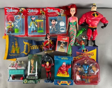 Group of Disney Figures and More