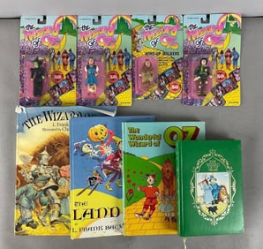 Group of Wizard of Oz Books and Figures