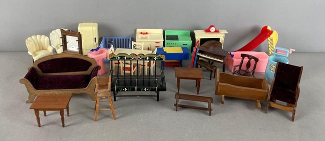 Group of Vintage Doll Furniture