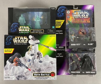 Group of Star Wars Action Figure Sets