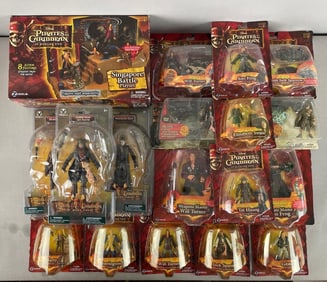 Group of Zizzle Pirates of the Caribbean Action Figures