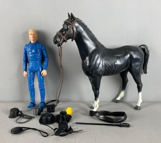 Vintage Marx General Custer Action Figure with Horse