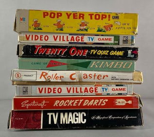 Group of 8 Vintage Board Games