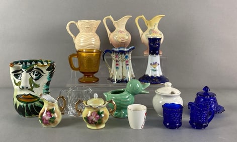 Group of Assorted Glass and Pottery Items