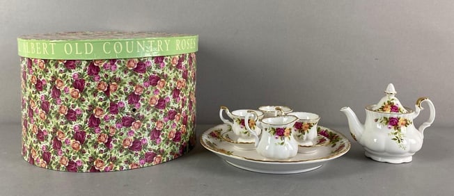 Set of 2002 Royal Albert Old Country Roses Porcelain Tea Set