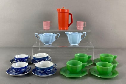 Group of Teacups with Saucers and More