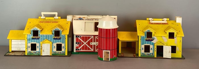 Group of Fisher Price Play Family Playsets