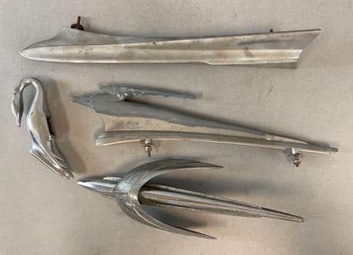 Group of Vintage Hood Ornaments