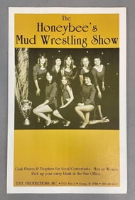 Honeybees Mud Wrestling Show Poster