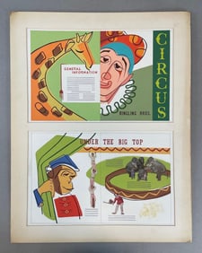 Ringling Bros Circus Advertising Layout