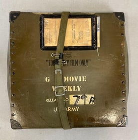 1959 U.S. Army Oil Fire Safety Film Reel with Case