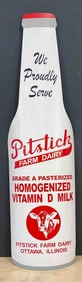 Modern Pitstick Farm Dairy Ottawa Illinois Advertising Sign