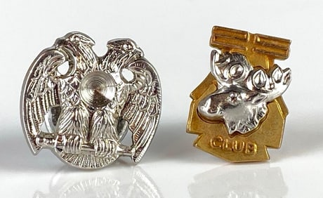 10K Gold-Bonded and Sterling Silver Masonic Pins