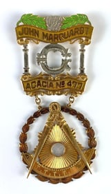 Masonic Freemason Past Master Acacia No. 477 Medal