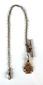 Masonic Knights Templar Watch Fob