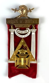 Masonic Knights Templar Detroit Michigan Commandery No 55 Medal