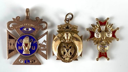 Group of 3 Masonic Medals
