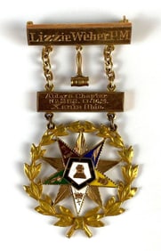 Masonic Order of the Eastern Star Chapter No. 262 Medal