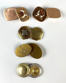 Group of 10K and 14K Gold Cuff Links