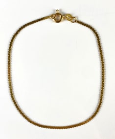 14K Gold Cobra Link Bracelet