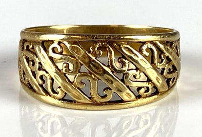 14K Beverly Hills Gold Filagree Ring