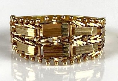 14K Gold Woven Mesh Ring