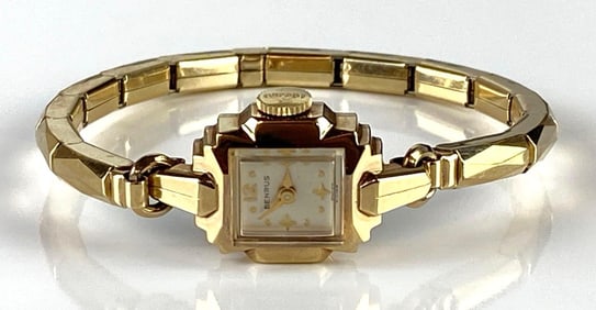 14K Gold Benrus Swiss Womans Wristwatch