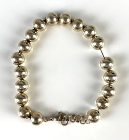 Sterling Silver Beaded Bracelet