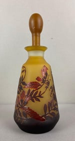 Inspira Brown Floral Perfume Bottle with Stopper