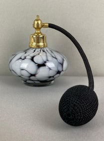 Swirl Glass Perfume Bottle with Atomizer