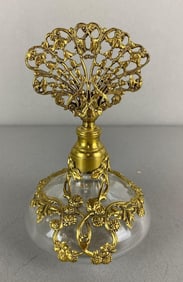 Ormolu Filigree Perfume Bottle with Dabber