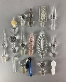 Group of 14 Perfume Bottle Stoppers and More