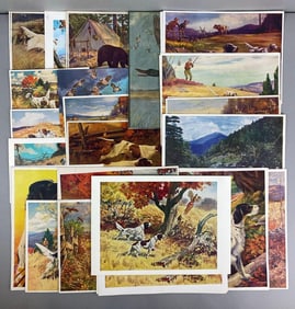 Group of Vintage NOS Dog Lithograph Prints