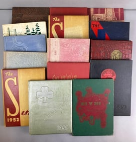 Group of 15 40s /50s Illinois High School YearBooks