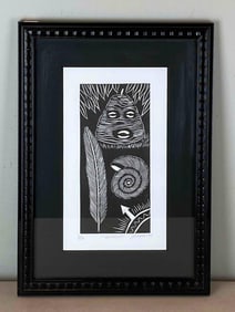 Andres Dumenigo Signed Elegua Artist Proof Engraving Print