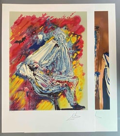 Signed Salvador Dali LE Laventure Medicale 2 Print Set