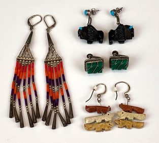 Group of Native American Earrings