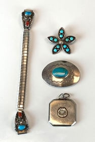 Group of Assorted Silver Jewelry