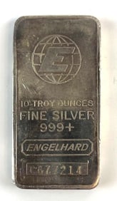 Engelhard 10 oz .999 Fine Silver Bar