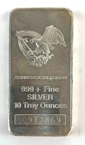 Engelhard 10 oz .999 Fine Silver Bar