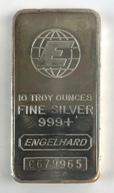 Engelhard 10 oz .999 Fine Silver Bar