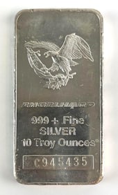 Engelhard 10 oz .999 Fine Silver Bar