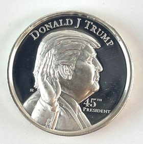 President Donald J Trump 2 oz .999 AG Silver Round