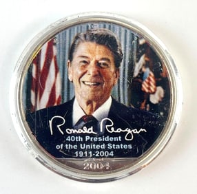 2004 President Ronald Reagan Colorized Solver American Eagle