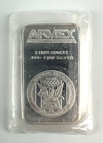 Apmex 5 oz .999 Fine Silver Bar