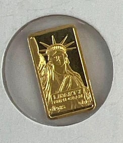 Liberty Mini-Gram 1 gram 999.9 Fine Gold Piece